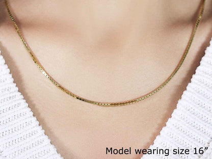 14K Yellow Gold Classic Box Chain (1.70 mm)