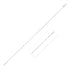Sterling Silver Rhodium Plated Saturn Chain Anklet by Avera Group