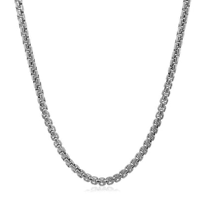 14k White Gold Solid Round Box Chain (2.50 mm) by Bids.com