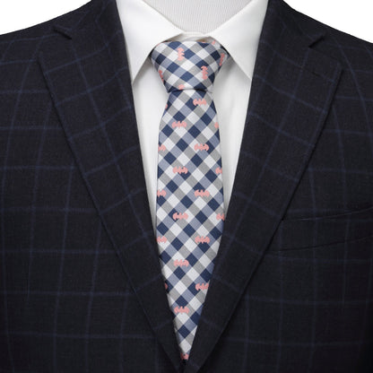 DC Batman Plaid Navy Men&