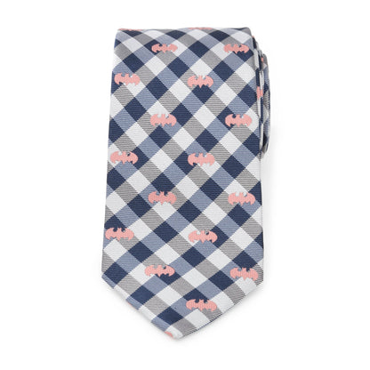 DC Batman Plaid Navy Men&