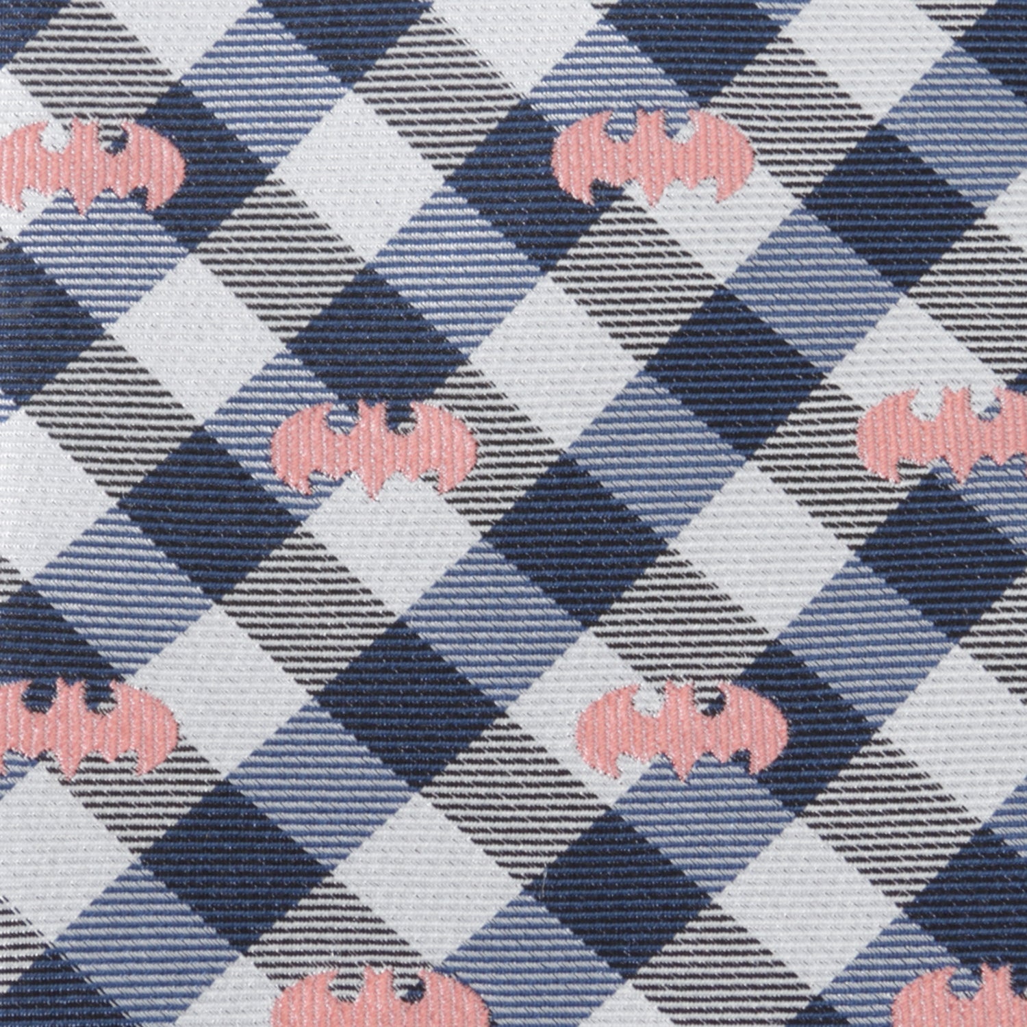 DC Batman Plaid Navy Men&