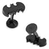 DC Batman Stainless Steel Carbon Fiber Cufflinks by Cufflinks.com