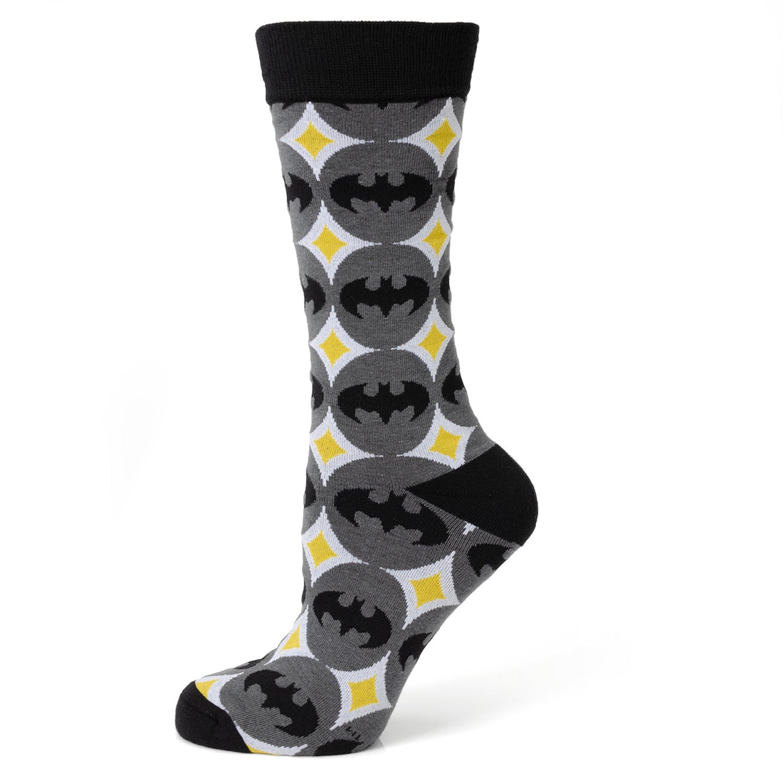 DC Batman Circle Gray Black Men&