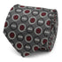 DC Batman Medallion Symbol Charcoal Silk Men&