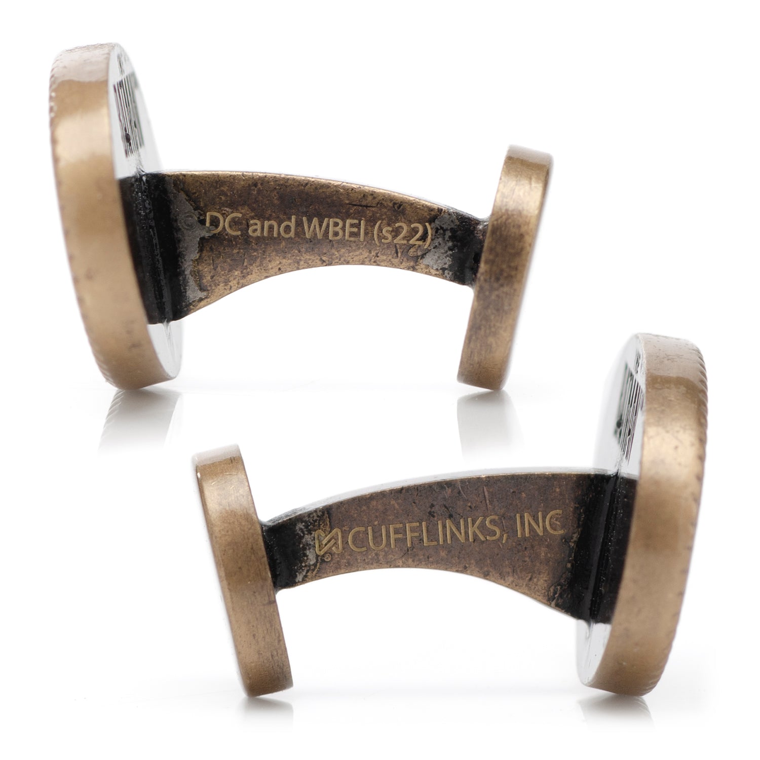 DC Batman Wayne Monogram Gold Cufflinks by Cufflinks.com