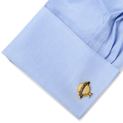 DC Superman Daily Planet Gold Cufflinks by Cufflinks.com