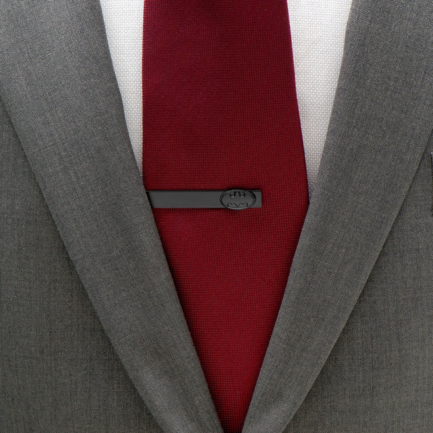 DC Batman Satin Black Cufflinks and Tie Bar Gift Set