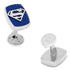DC Superman Stainless Steel Carbon Fiber Cufflinks by Cufflinks.com