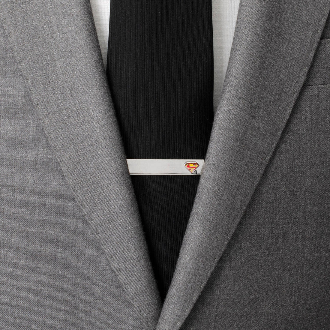 DC Superman Hidden Message Silver Tie Bar by Cufflinks.com