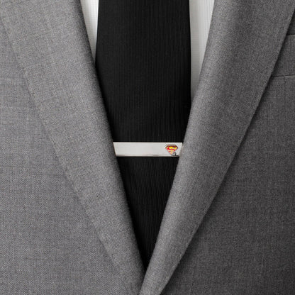 DC Superman Hidden Message Silver Tie Bar by Cufflinks.com
