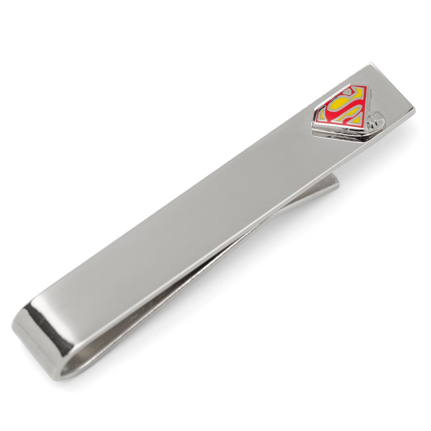 DC Superman Hidden Message Silver Tie Bar by Cufflinks.com