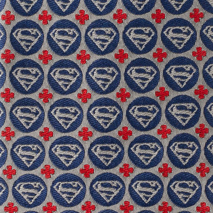 DC Superman Shield Motif Gray Men&