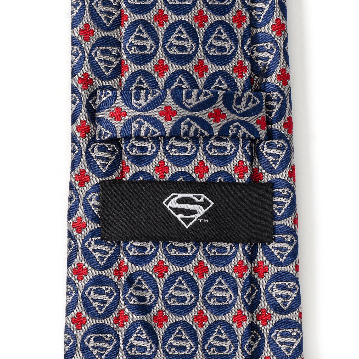 DC Superman Shield Motif Gray Men&