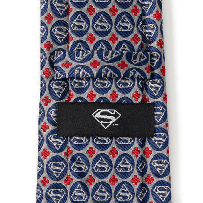 DC Superman Shield Motif Gray Men&