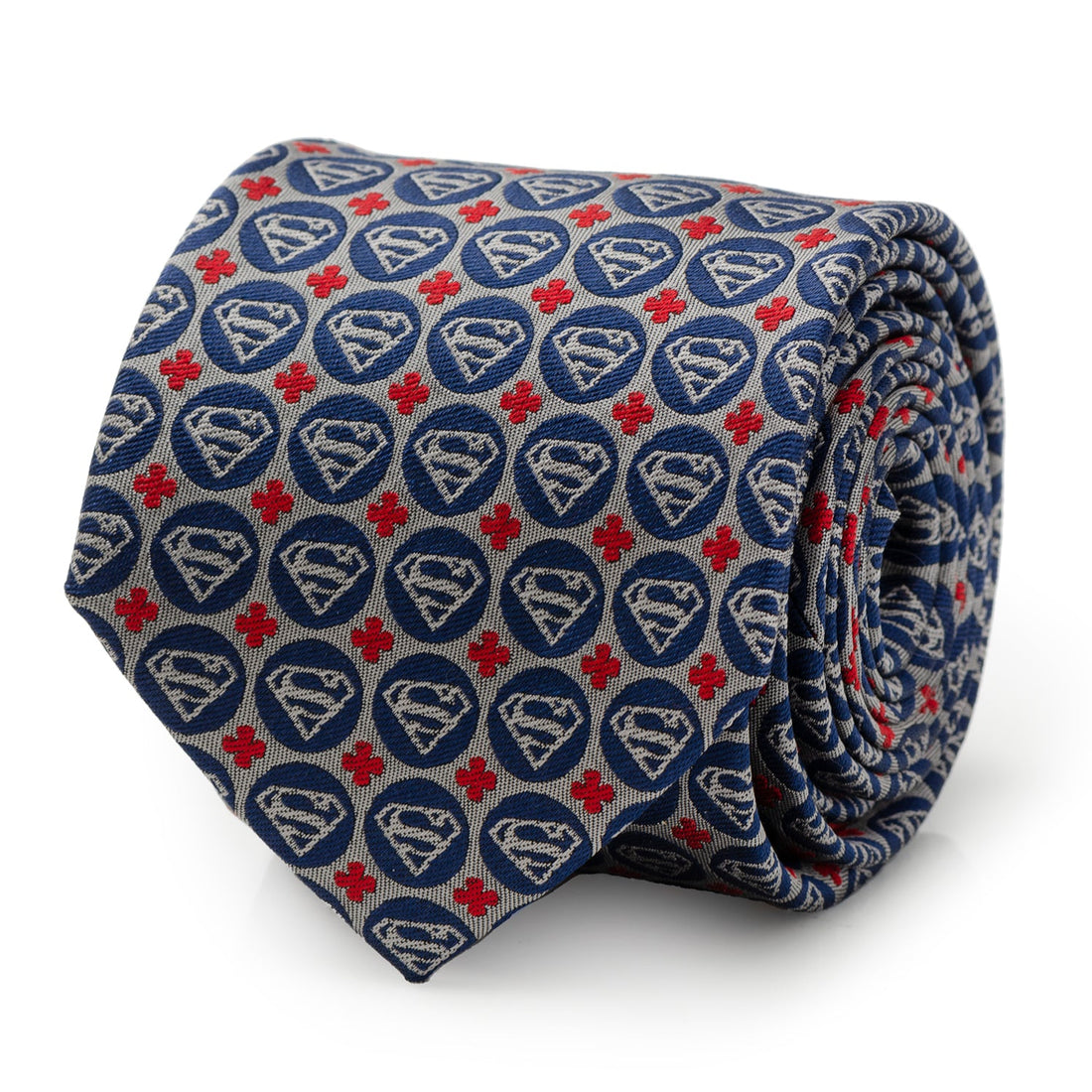 DC Superman Shield Motif Gray Men&