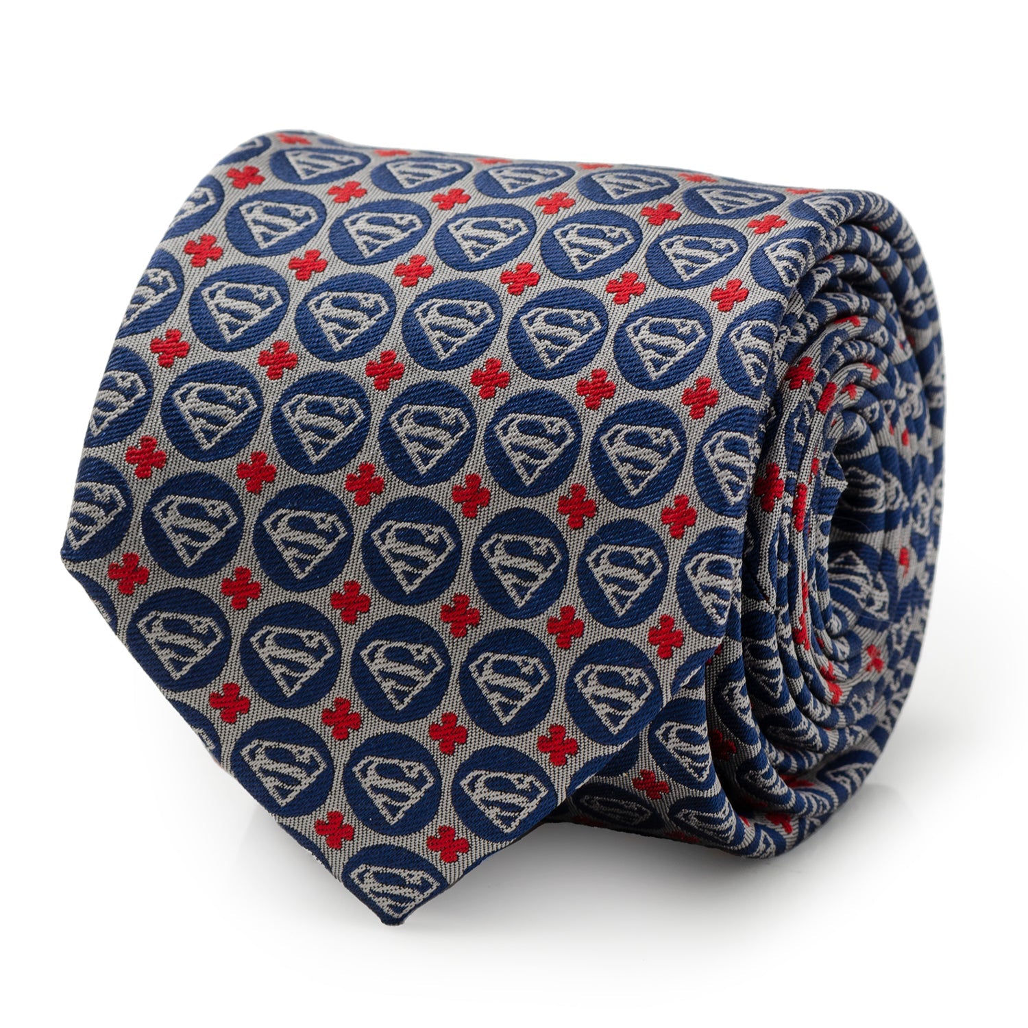 DC Superman Shield Motif Gray Men&