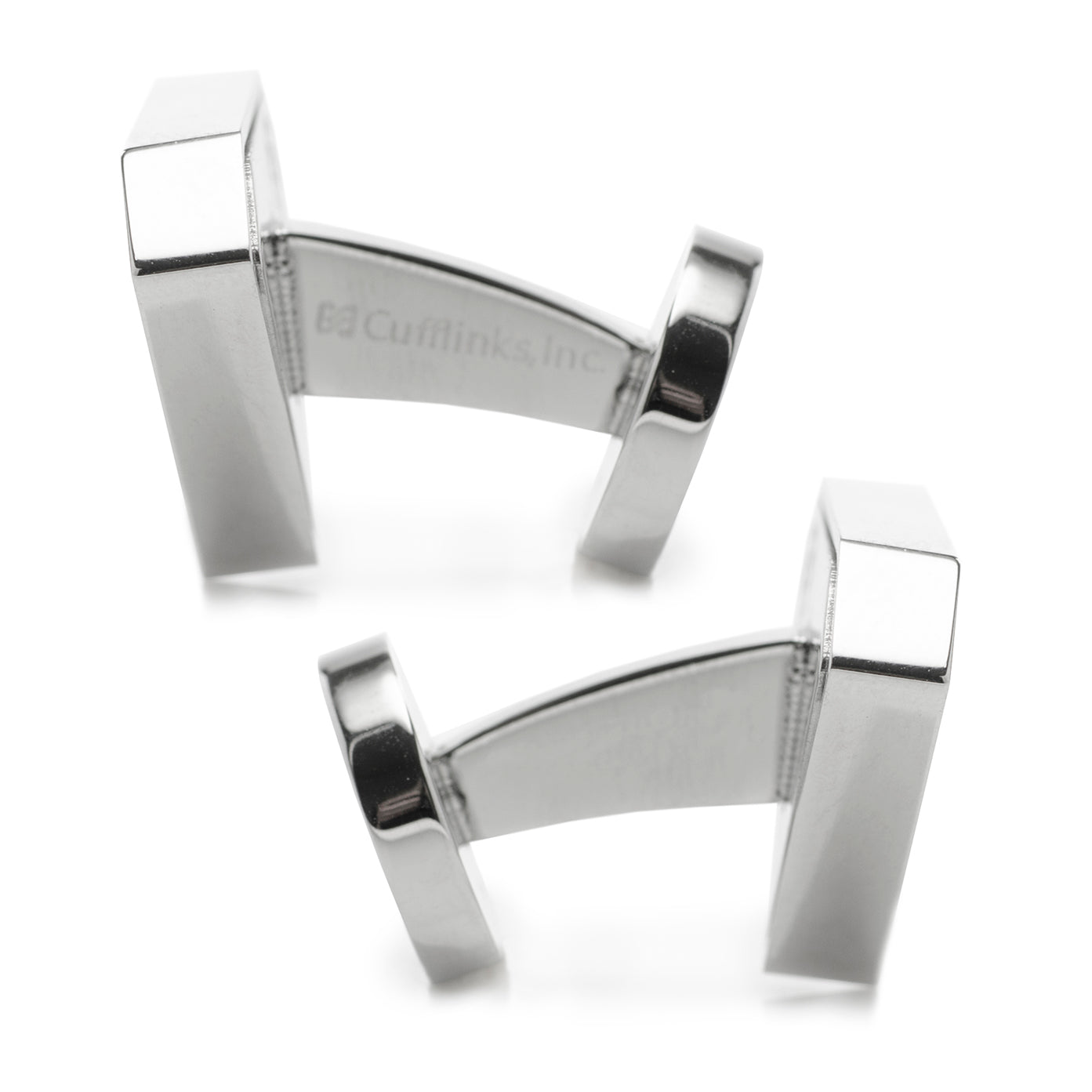 DC Superman Black Onyx Stainless Steel Cufflinks by Cufflinks.com