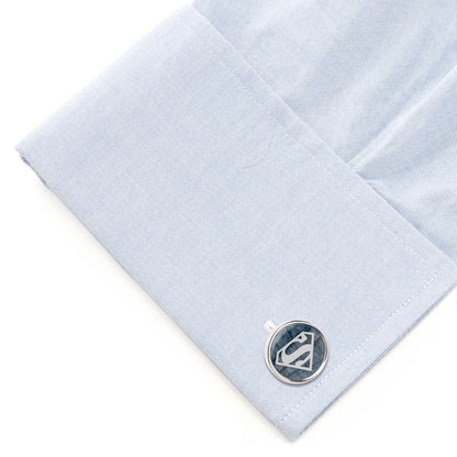 DC Superman Navy Gemstone Cufflinks by Cufflinks.com