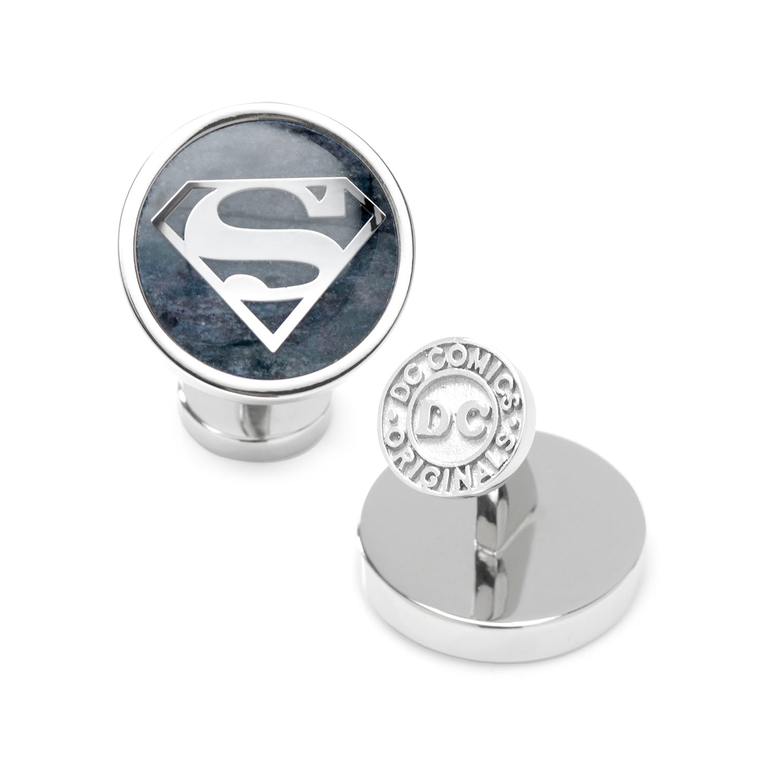 DC Superman Navy Gemstone Cufflinks by Cufflinks.com
