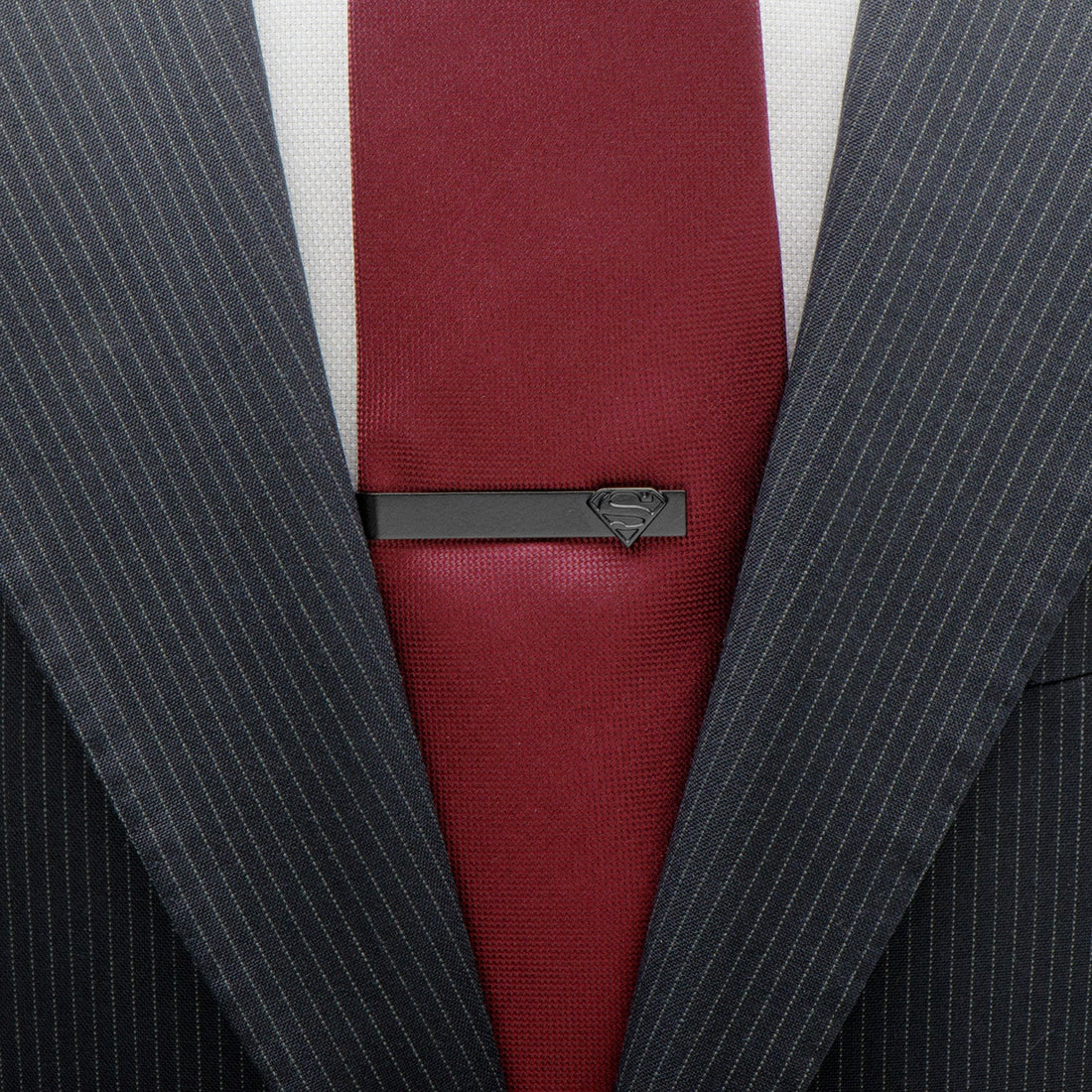 DC Superman Black Tie Bar by Cufflinks.com