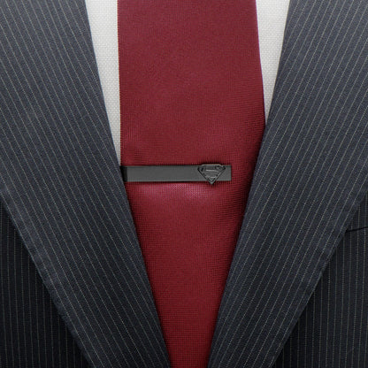 DC Superman Black Tie Bar by Cufflinks.com