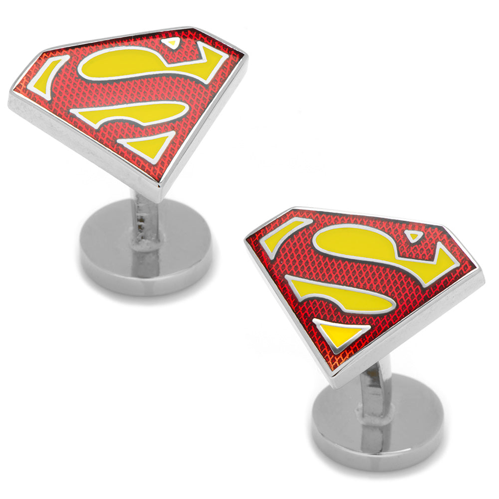 DC Superman Shield Cufflinks by Cufflinks.com