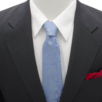 DC Superman Comic Blue Mens Tie  DestGlow