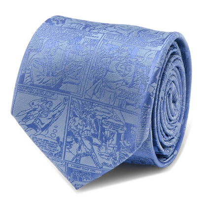 DC Superman Comic Blue Mens Tie  DestGlow