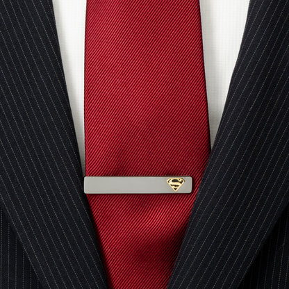 DC Superman Black and Gold Tie Clip by Cufflinks.com
