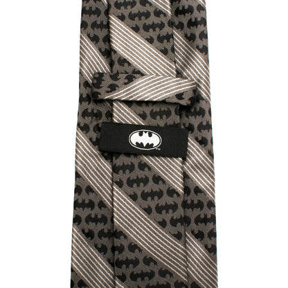 DC Batman Black Pinstripe Tie by Cufflinks.com