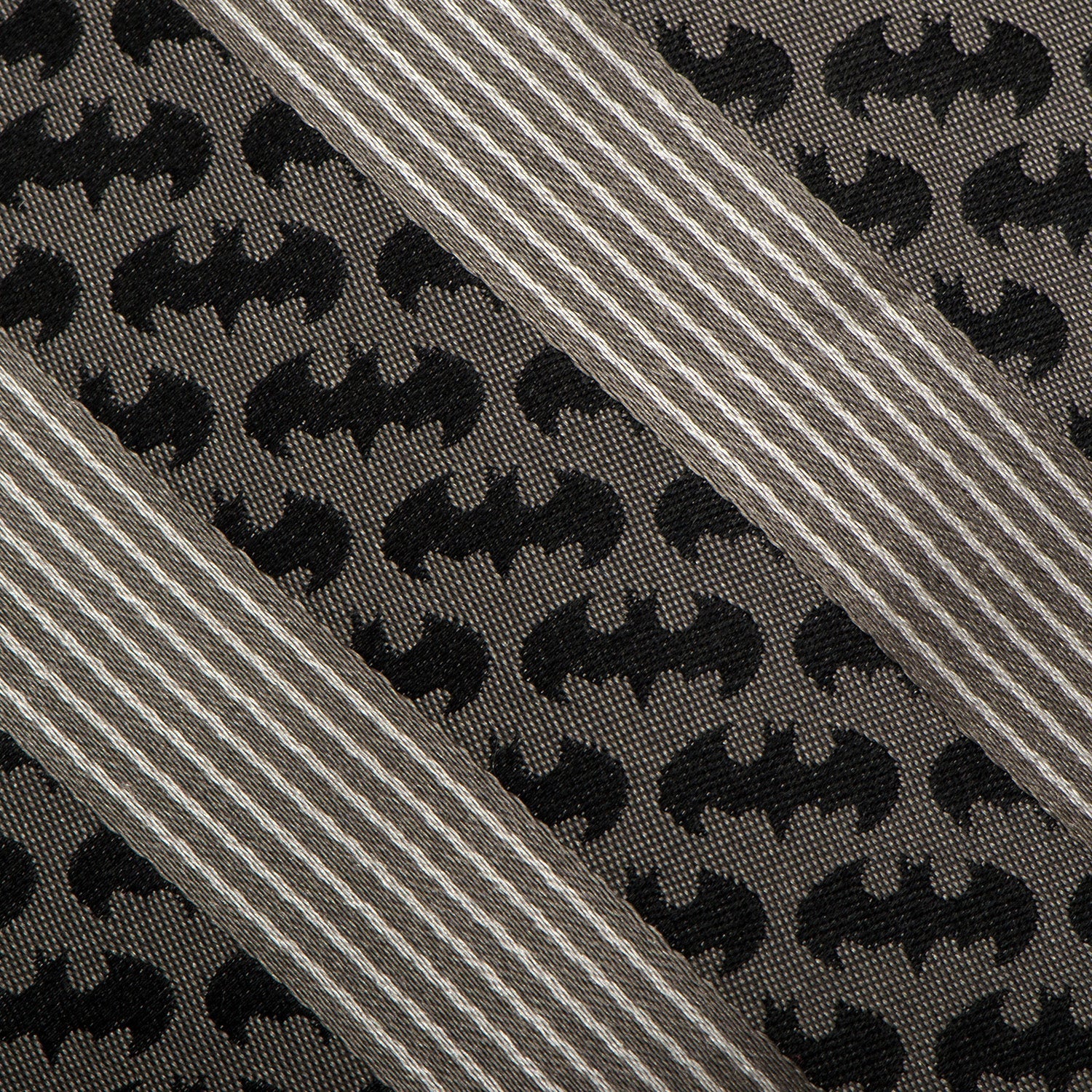 DC Batman Black Pinstripe Tie by Cufflinks.com