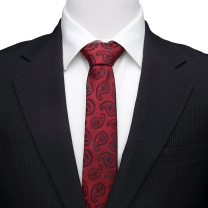 DC Batman Red Paisley Tie 