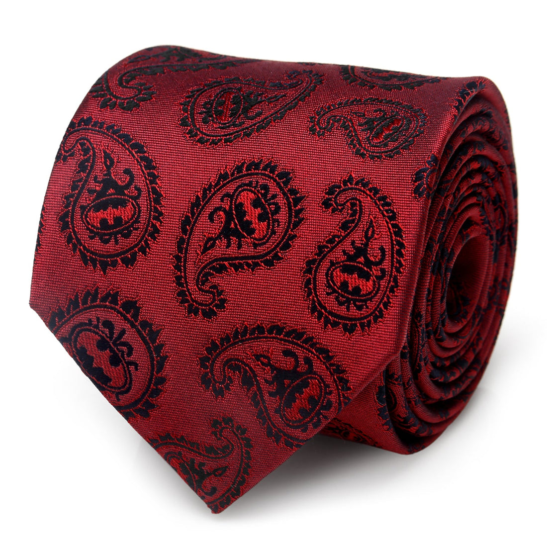 DC Batman Red Paisley Tie by Cufflinks.com