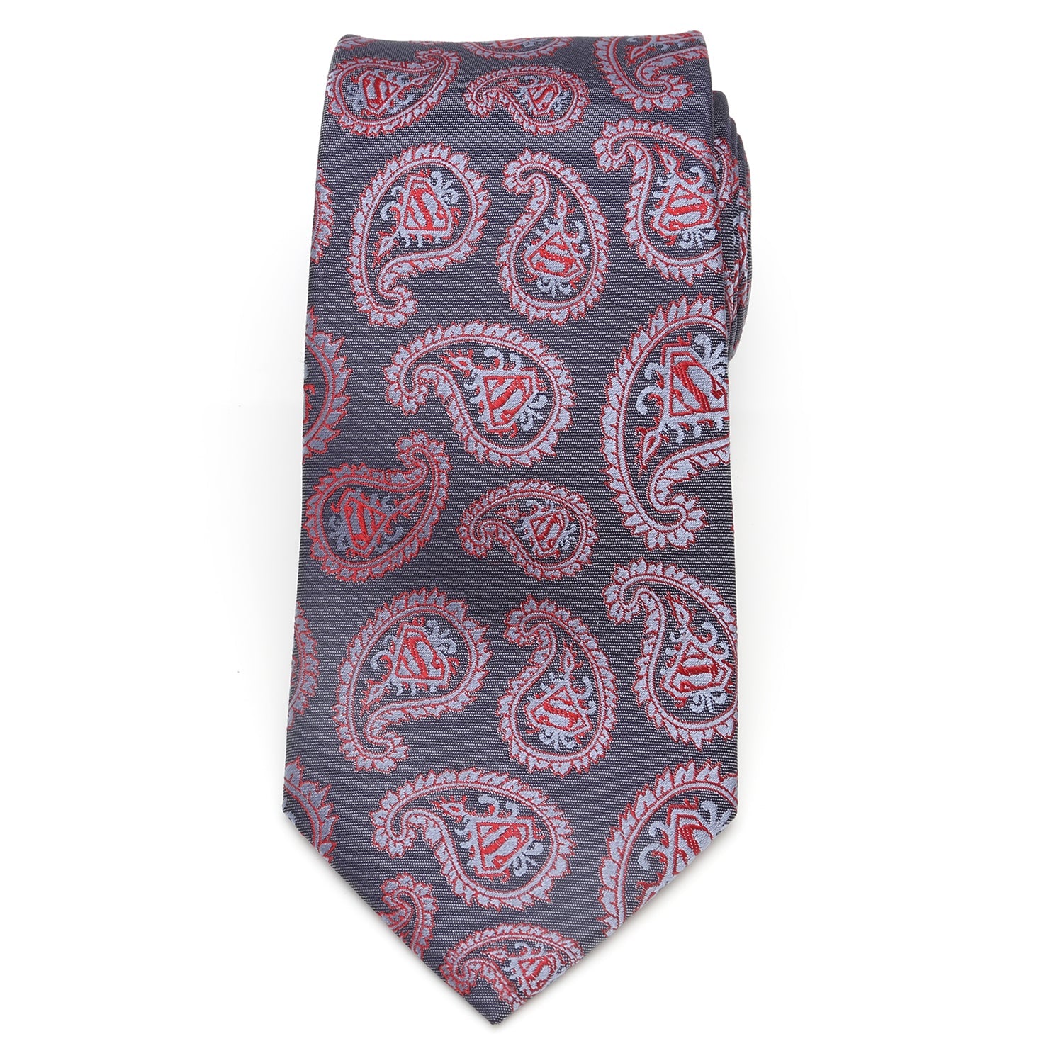DC Superman Red and Blue Paisley Tie by Cufflinks.com