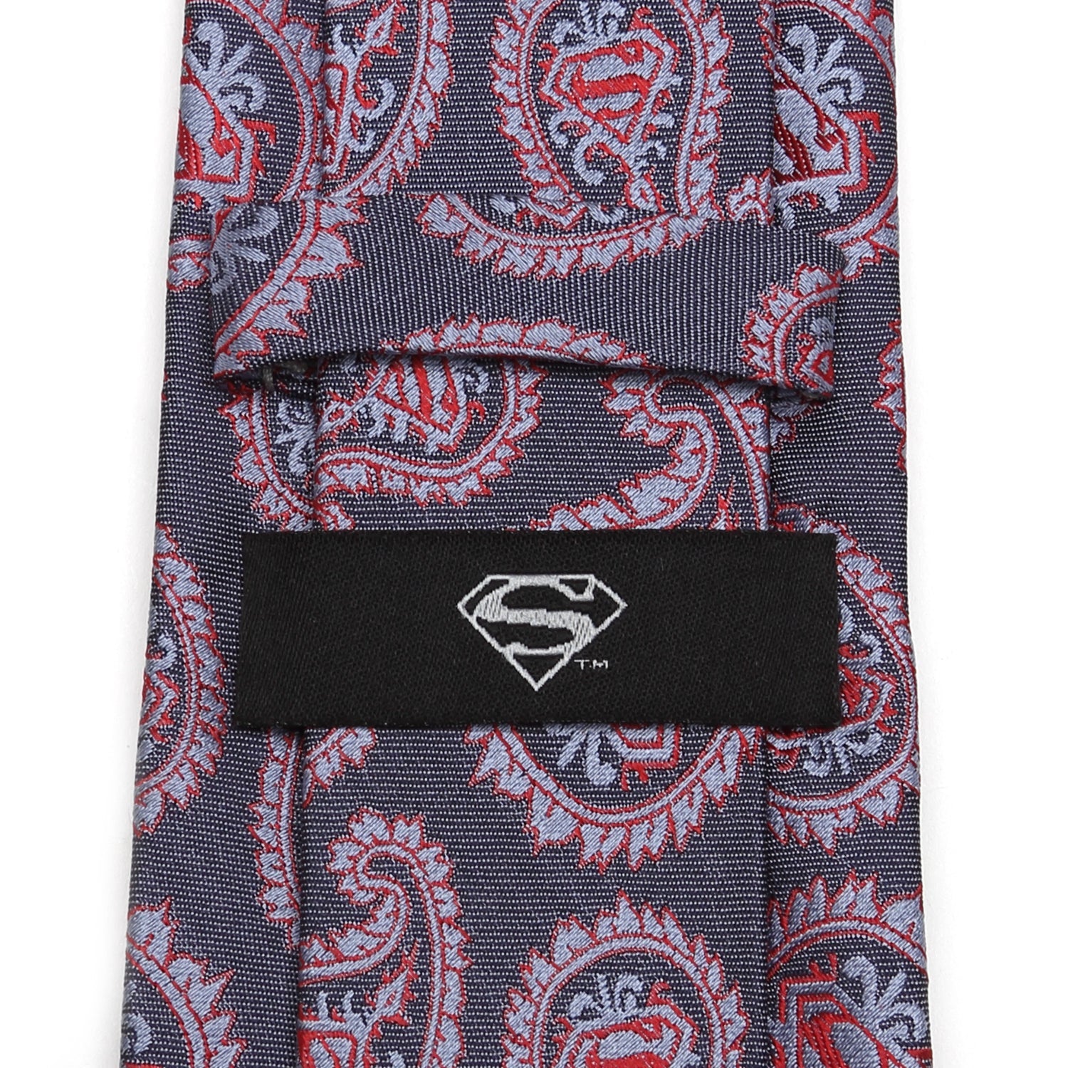 DC Superman Red and Blue Paisley Tie by Cufflinks.com