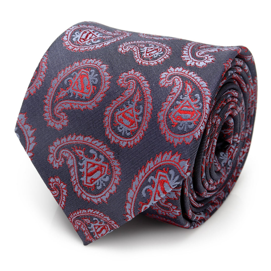 DC Superman Red and Blue Paisley Tie by Cufflinks.com
