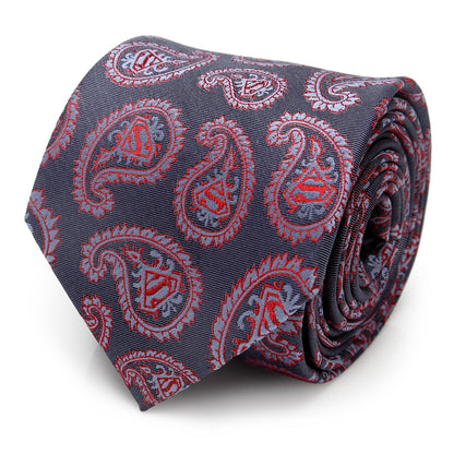 DC Superman Red and Blue Paisley Tie by Cufflinks.com