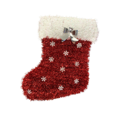 Decoración Navideña en Tinsel – Bastón, Bota y Lazo (3 Modelos) AA2025-4-264/273 | Farmacia Savia by Farmacias Savia