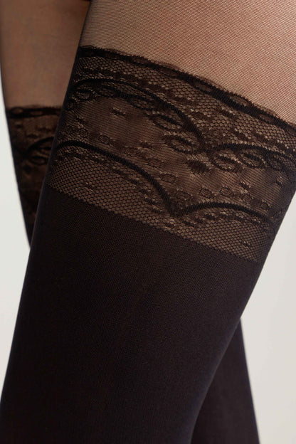 Fantasy Tights Conte Delight - Lace Panties Stockings Imitation