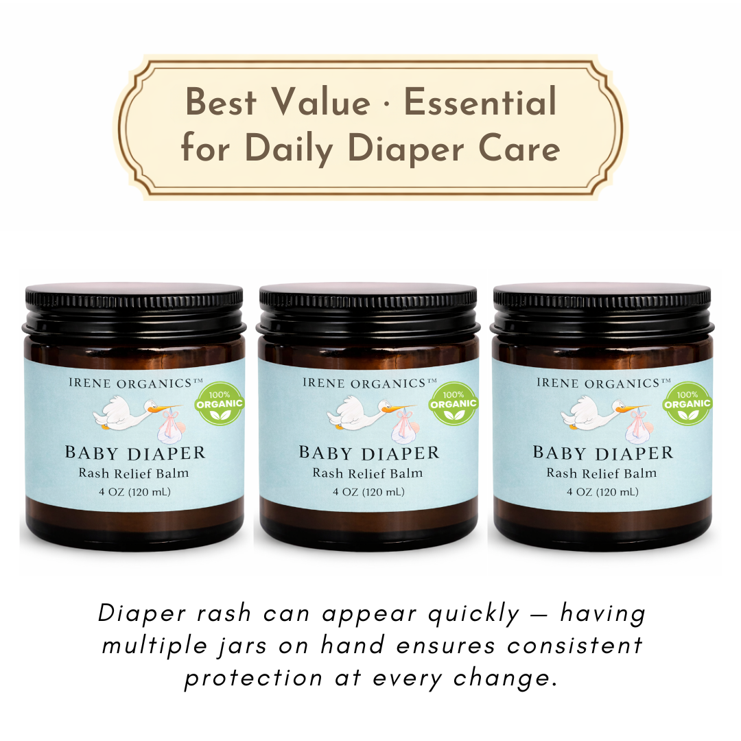 Baby Diaper Rash Relief Balm by Irene Organics