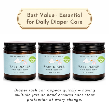 Baby Diaper Rash Relief Balm by Irene Organics
