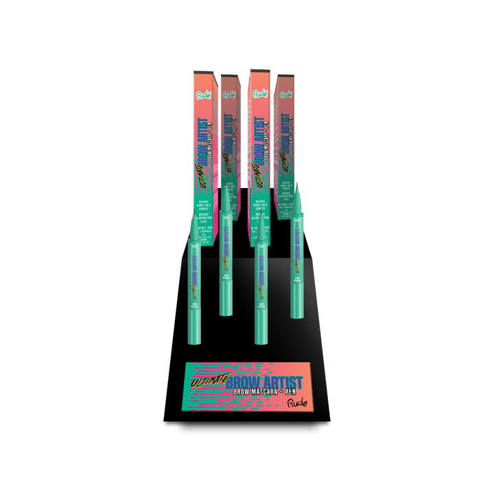 RUDE Ultimate Brow Artist Brow Pen Display Set, 32 PCS - DestGlow