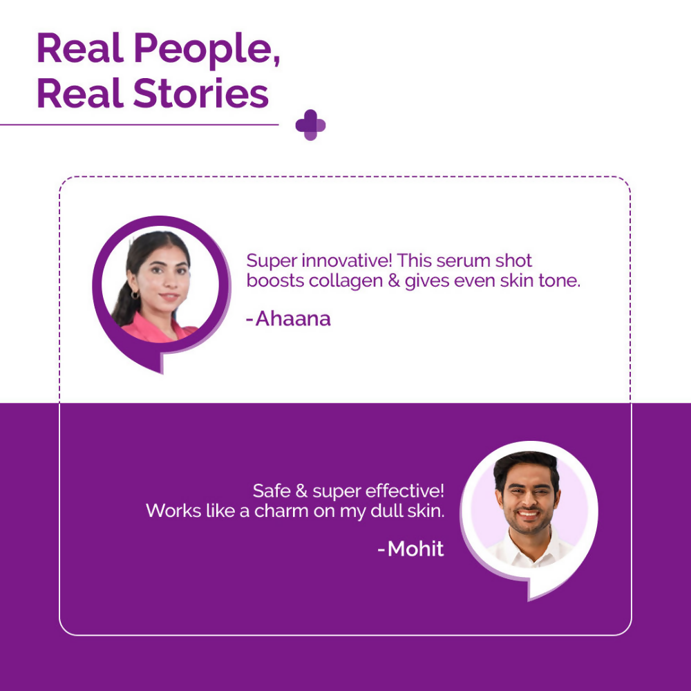 The Derma Co 50000 PPM Vitamin C Microneedle Face Serum Shot for Bright &amp; Glowing Skin