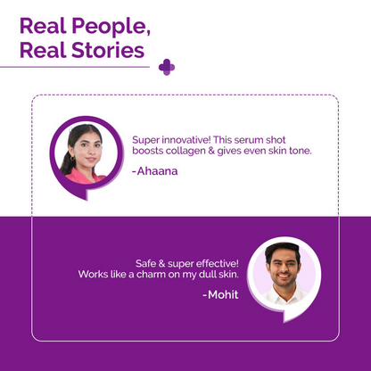 The Derma Co 50000 PPM Vitamin C Microneedle Face Serum Shot for Bright &amp; Glowing Skin