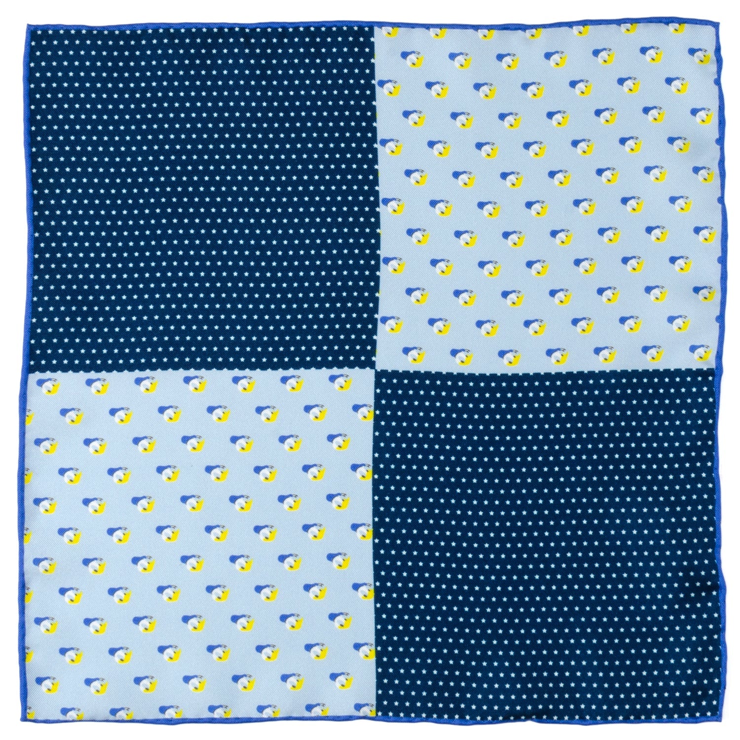 Disney Donald Duck Blue Pocket Square by Cufflinks.com
