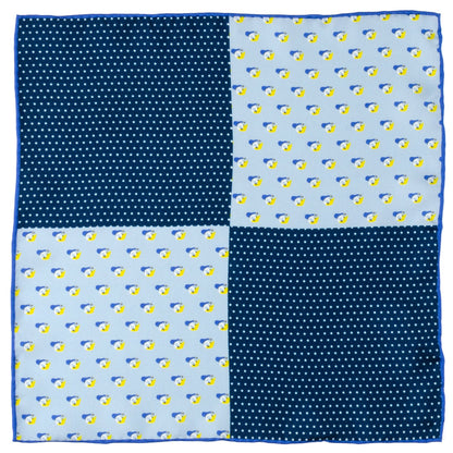 Disney Donald Duck Blue Pocket Square by Cufflinks.com