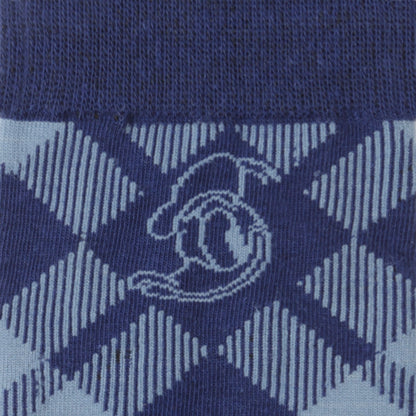 Disney Donald Duck Plaid Socks and Mickey Mouse Blue Lapel Pin Gift Set by Cufflinks.com