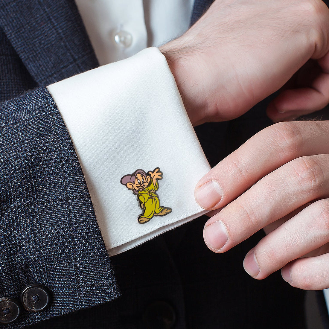 Disney Snow White Dopey &amp; Doc Cufflinks by Cufflinks.com