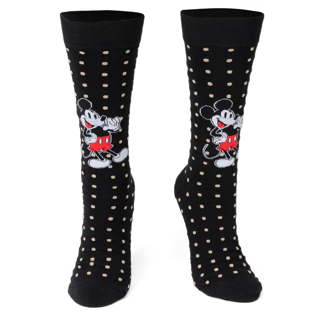 Disney Mickey Mouse Dot Socks and Blue Lapel Pin Gift Set
